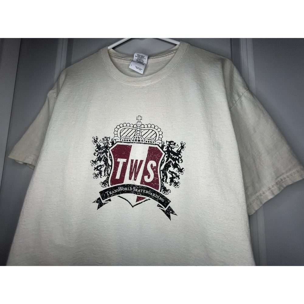Vintage Y2k TransWorld Skateboarding Graphic Skater T-Shirt Sz‎ Mens Large